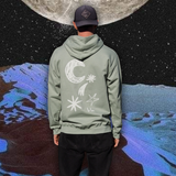 Hoodie " La Lune " - Vert