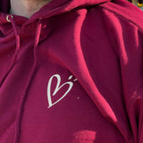 Hoodie l'Amour c'est Nous l Bordeaux