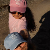 Casquette enfant « l’Amour c'est Nous » - Rose vintage