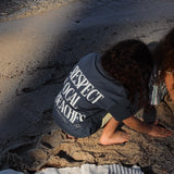 Tee-shirt enfant - "Respect Local Beaches"  l Bleu