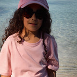 Casquette enfant « l’Amour c'est Nous » - Rose vintage