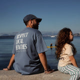 Tee-shirt enfant - "Respect Local Beaches"  l Ecru