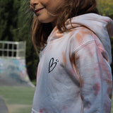 Hoodie Kids l'Amour c'est Nous l Tie & Dye Orange Pink