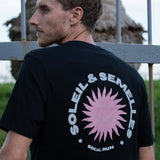 Tee-shirt « Soleil & Semelles » - Noir