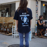 Tee-shirt " In My Running Era " - Bleu