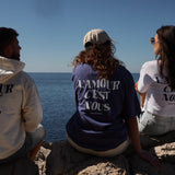Crop top « l’Amour c'est Nous » - Blanc
