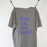 Tee Angel Face, Devil Thoughts l Grey