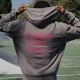 Hoodie l'Amour c'est Nous l Grey & Pink