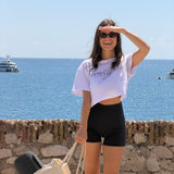 Crop Top « Les Copines Gentilles » - Blanc
