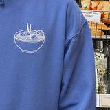 Hoodie  "Eat Good Food" - Bleu