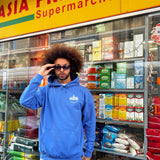 Hoodie  "Eat Good Food" - Bleu
