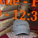 Casquette "Eat Good Food" I Blue Vintage