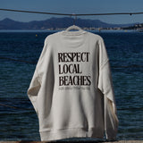 Sweat  "Respect Local Beaches" - Off White