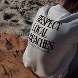 Sweat  "Respect Local Beaches" - Off White