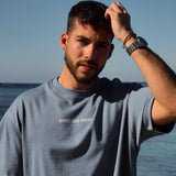 Tee  "Respect Local Beaches" - Bleu