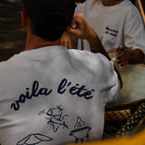 Tee-shirt « Voila l’été » - Blanc