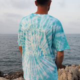 Angel Face, Devil Thoughts  - Tee-shirt l Tie & Dye Green