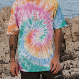 Tee Angel Face, Devil Thoughts l Tie & Dye Multicolor