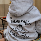 Hoodie Kids "The Breakfast Crew" - Gris