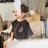 Tee-shirt Kids Oversize "The Breakfast Crew" - Noir