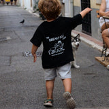 Tee-shirt Kids Oversize "The Breakfast Crew" - Noir