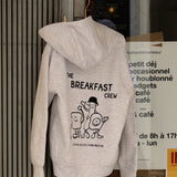 Hoodie Kids "The Breakfast Crew" - Gris