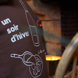 Hoodie Oversize "Un Soir d'Hiver" - Chocolat