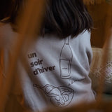 Sweat Oversize "Un Soir d'Hiver"- Taupe