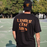 L'amour c'est nous - Tee-shirt  l Black & Orange